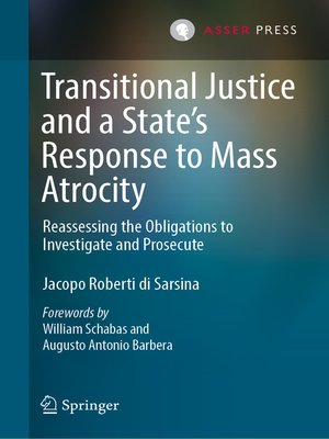 cover image of Transitional Justice and a State's Response to Mass Atrocity